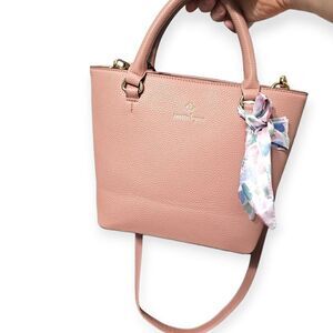 Nanette Lepore Pink Vegan Pebble Leather Handbag Crossbody (NWOT)